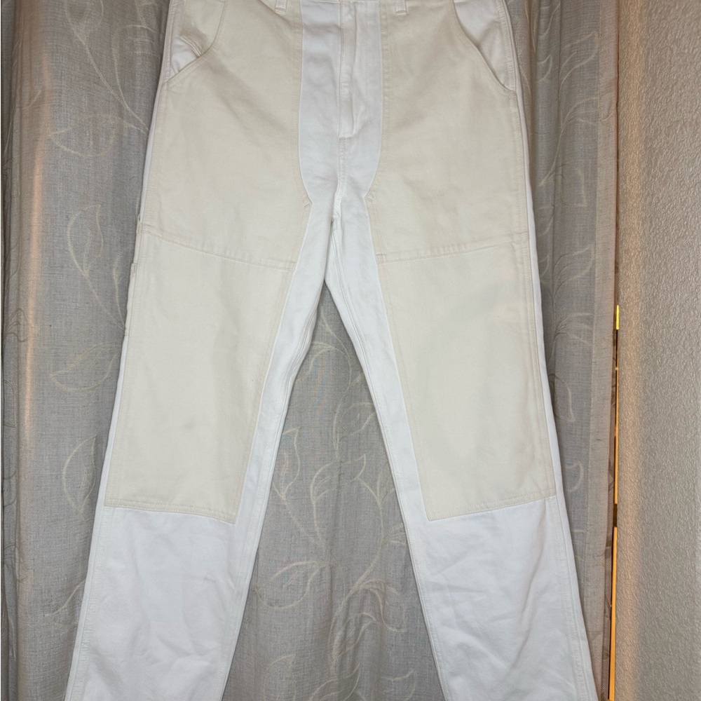 Madewell- The Perfect Vintage Straight Jean White Pants